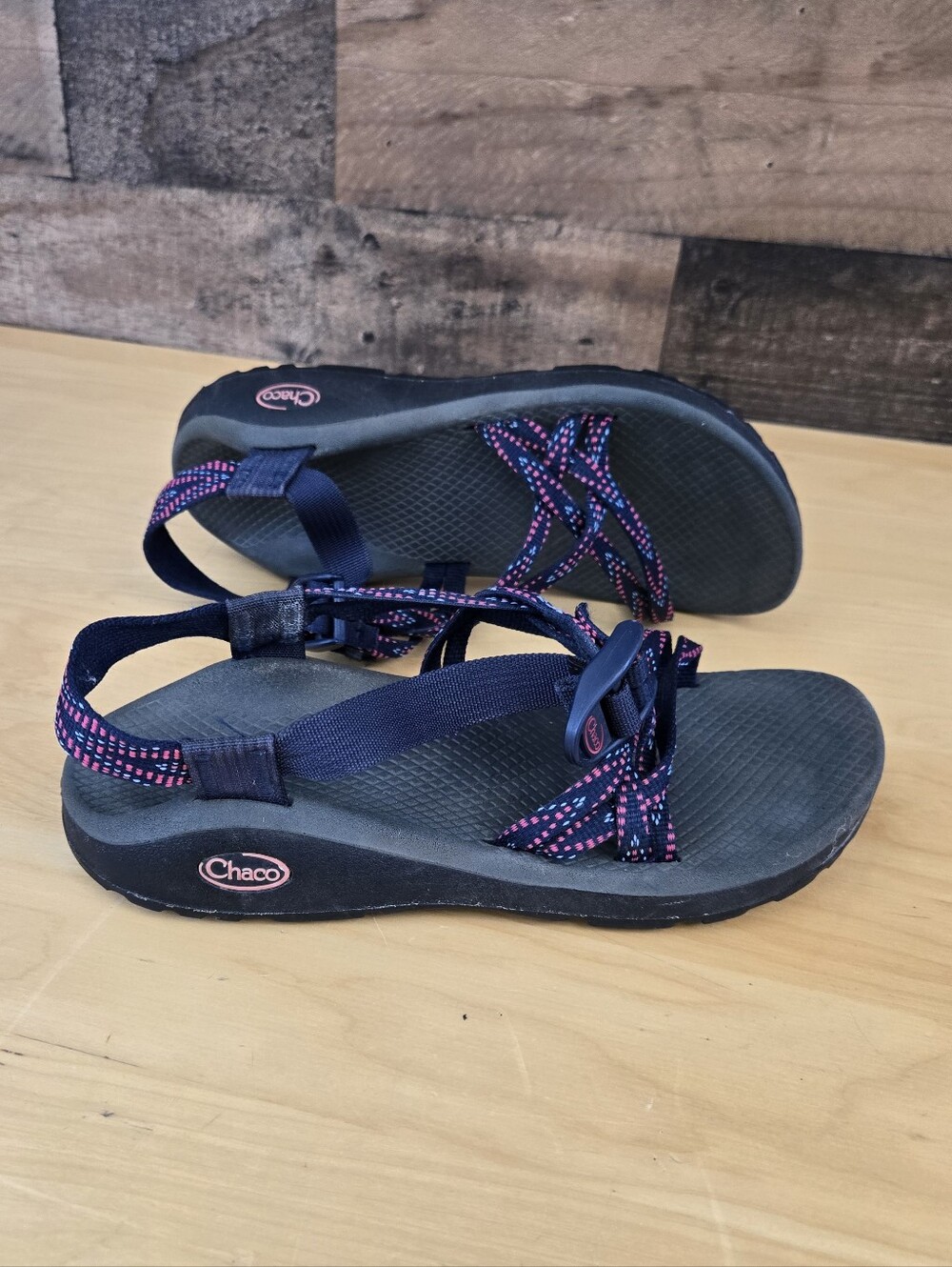 Chaco Z/Cloud X2 Sport Sandals J106084 Action Blue Pink Slingback Women's sz 8 M